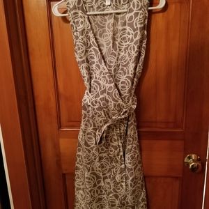Garnet Hill silk wrap dress